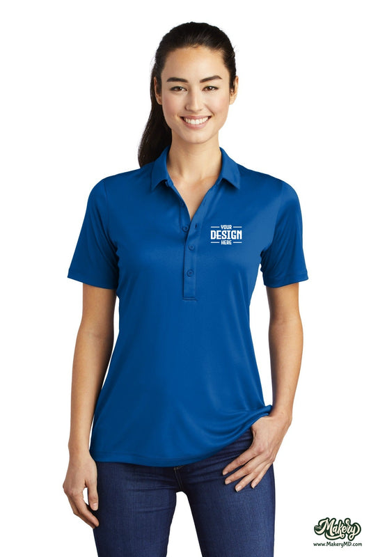 Sport-Tek Ladies Posi-UV Pro Polo. LST520 (Choose Your Design)