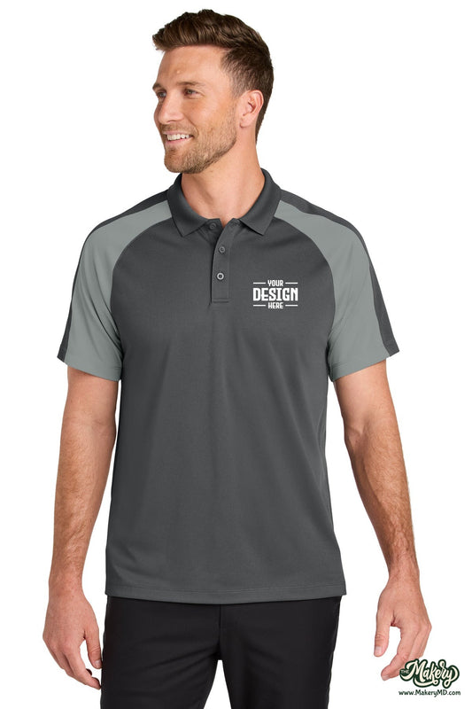 Port Authority Wearever Performance Pique Colorblock Polo. K247 (Choose Your Design)