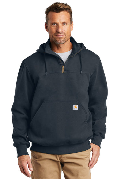 Carhartt Rain Defender  Paxton Heavyweight Hooded Zip Mock Sweatshirt. CT100617 (Ink)