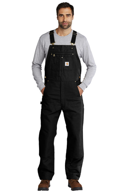Carhartt Duck Unlined Bib Overalls. CT102776 (Embroidery)