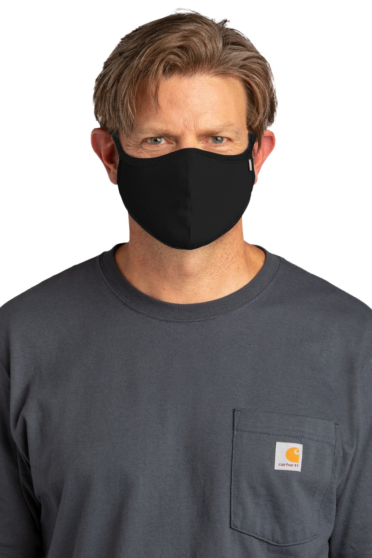 Carhartt Cotton Ear Loop Face Mask (3 pack)  CT105160 (Embroidery)