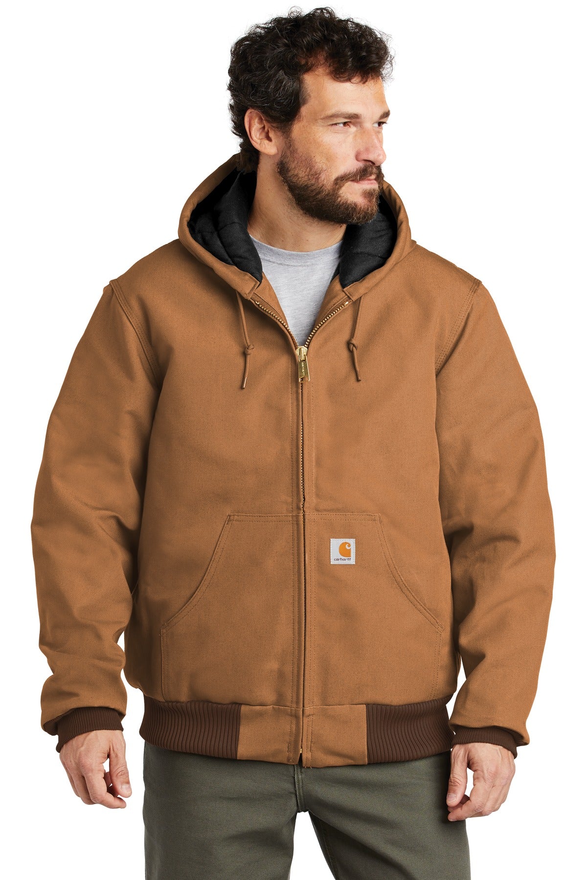 Carhartt  Quilted-Flannel-Lined Duck Active Jac. CTSJ140 (Embroidery)