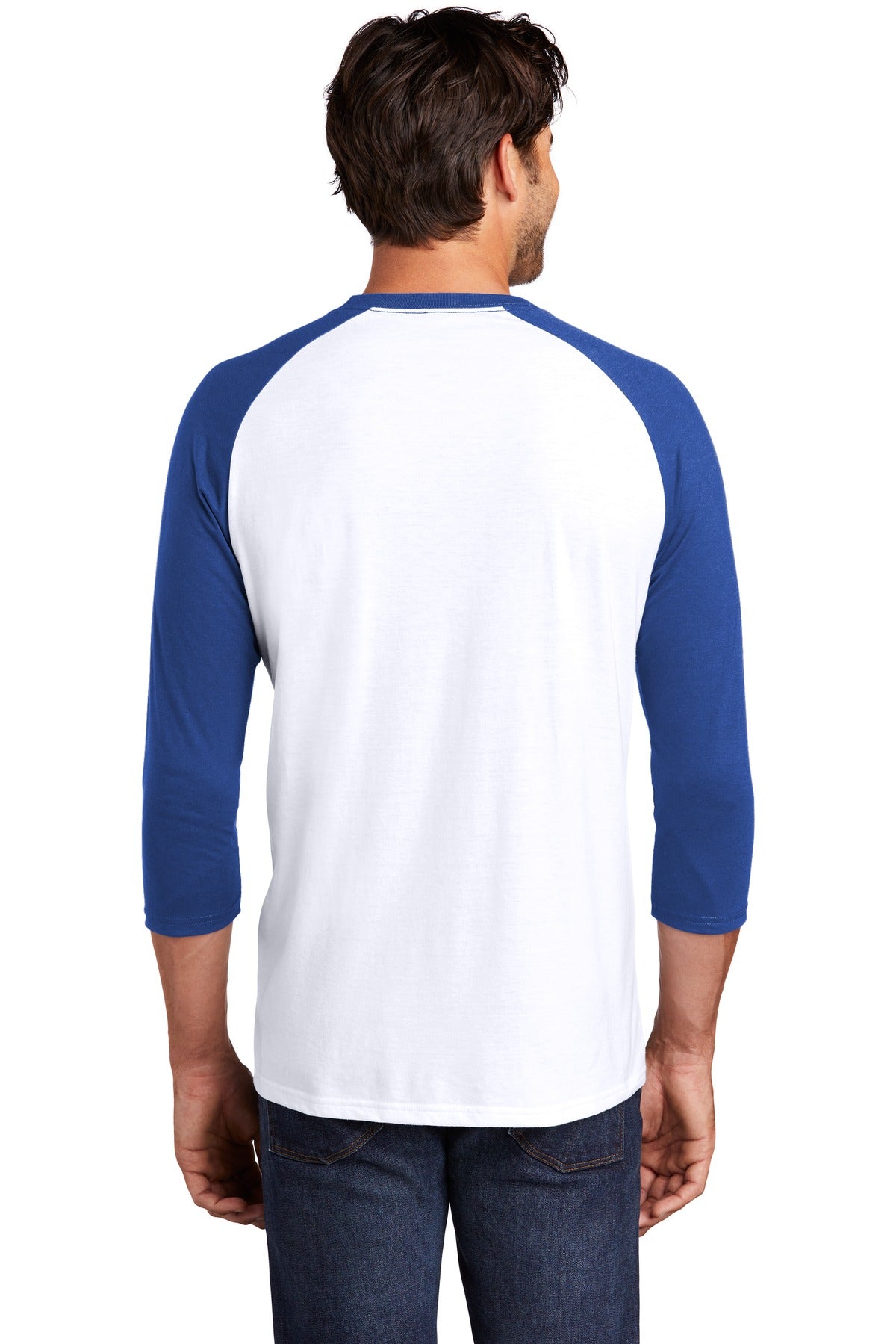 District  Perfect Tri 3/4-Sleeve Raglan. DM136
