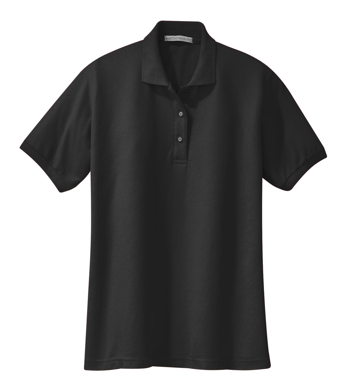 Port Authority® Ladies Silk Touch™ Polo (Colors: Black, White, Grey, Red) L500