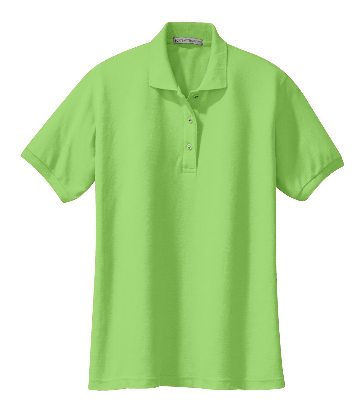 Port Authority® Ladies Silk Touch™ Polo (Colors: Green, Yellow) L500