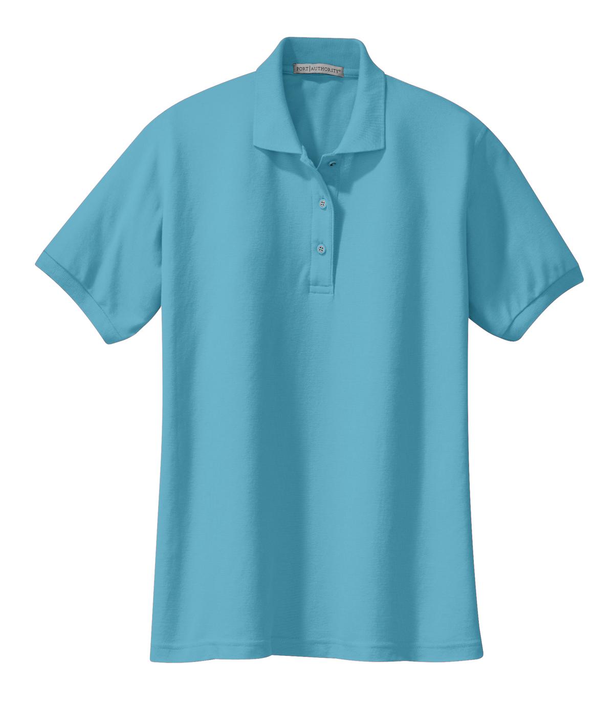 Port Authority® Ladies Silk Touch™ Polo (Colors: Blue, Purple) L500
