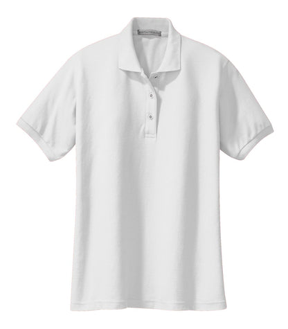 Port Authority® Ladies Silk Touch™ Polo (Colors: Black, White, Grey, Red) L500