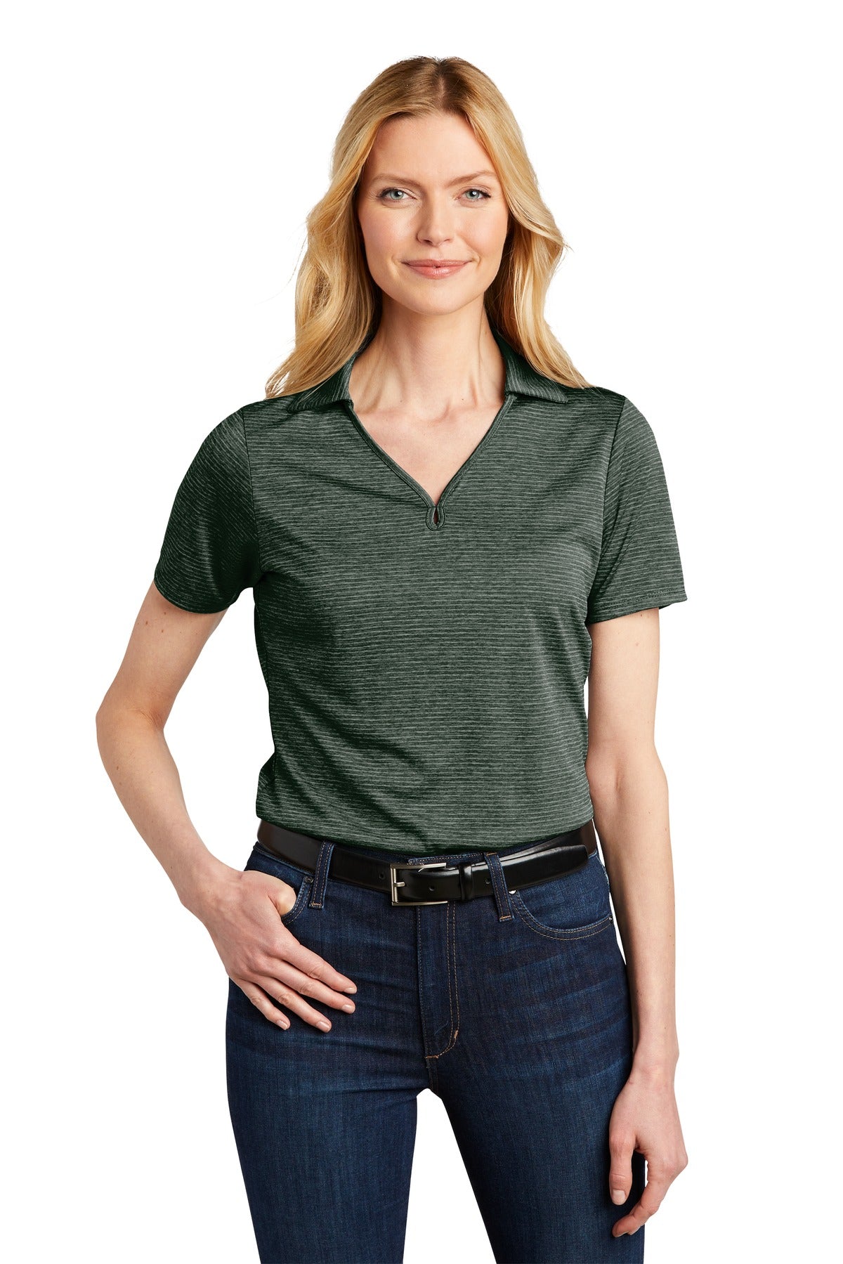 Port Authority  Ladies Shadow Stripe Polo. LK585