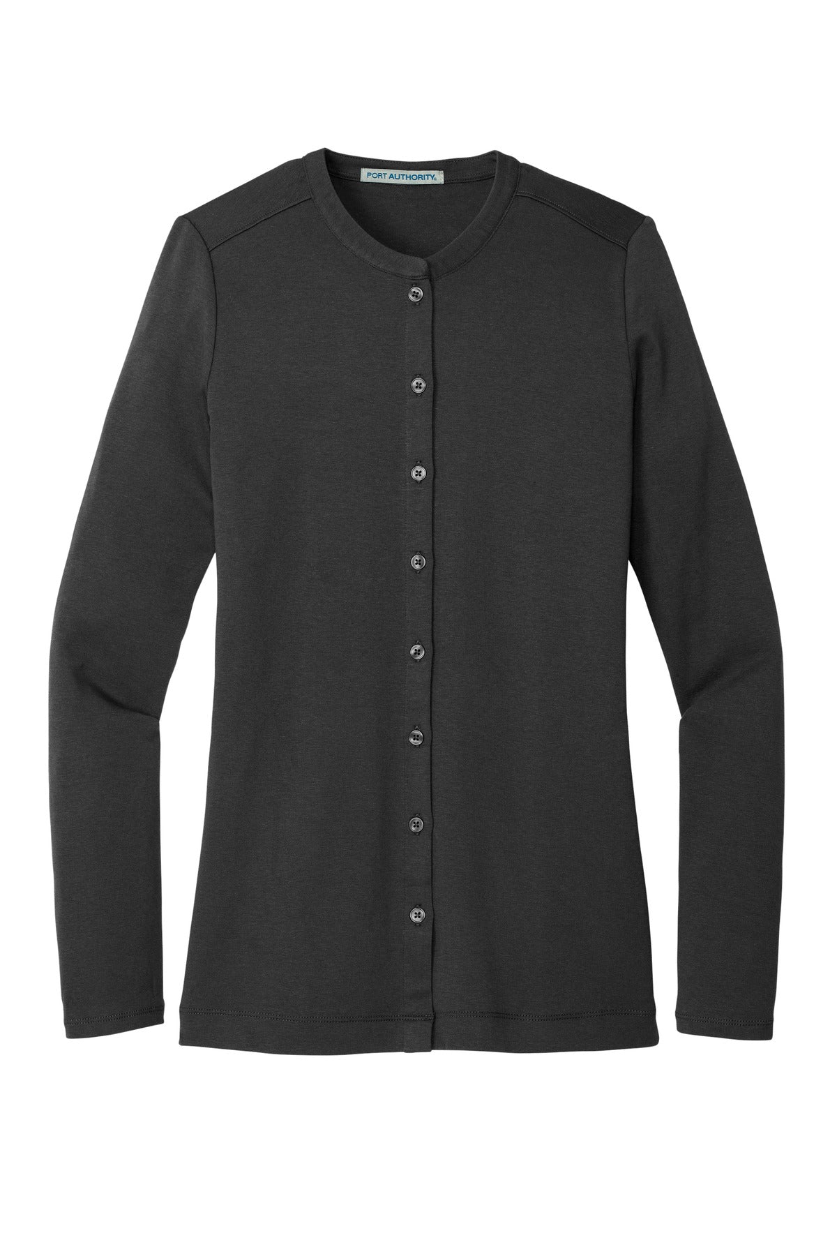 PMA 275 Stretch Button-Front Cardigan (Ladies) [LM1008]