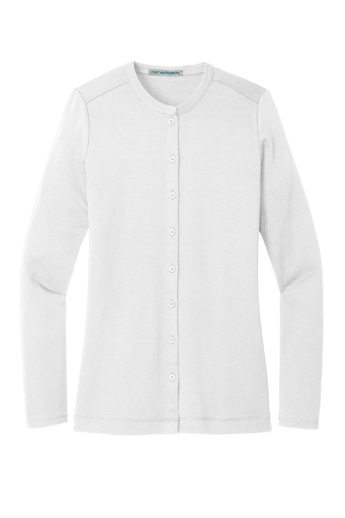 PMA 275 Stretch Button-Front Cardigan (Ladies) [LM1008]