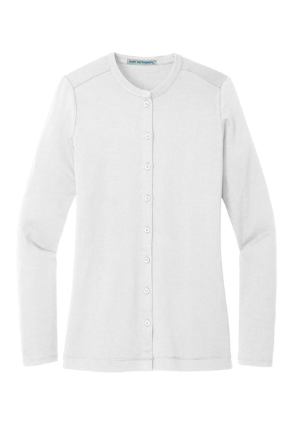 PMA 275 Stretch Button-Front Cardigan (Ladies) [LM1008]