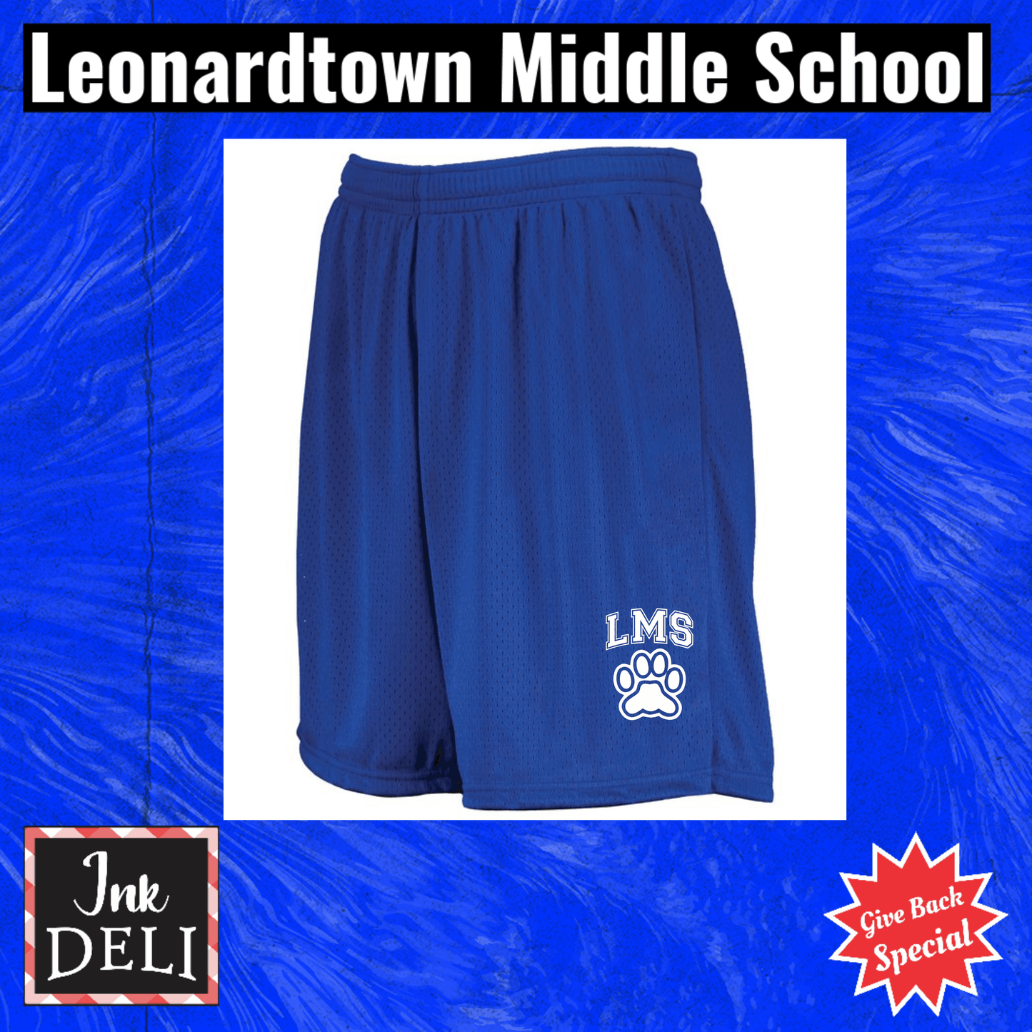 Leonardtown Middle School PE Shorts
