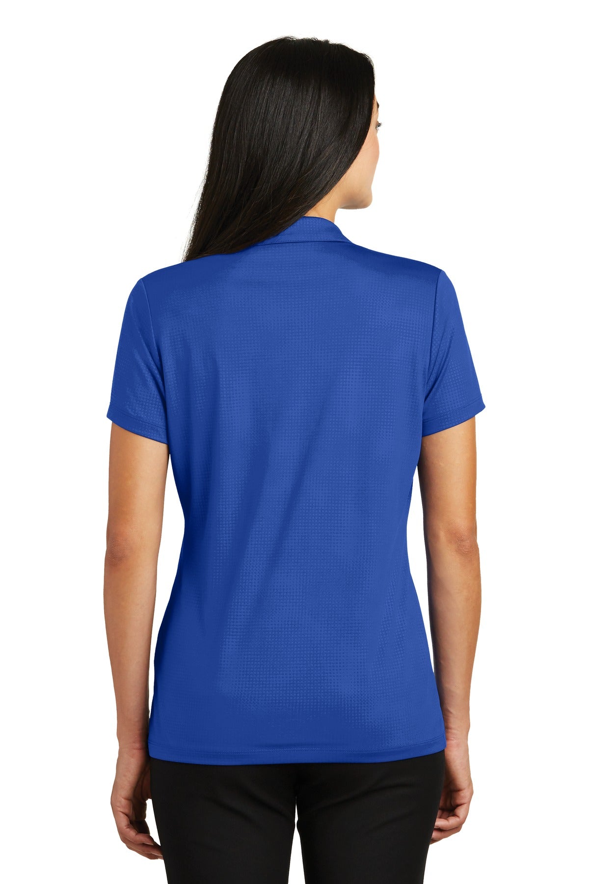 Sport-Tek Ladies Embossed PosiCharge Tough Polo. LST630 (Ink)