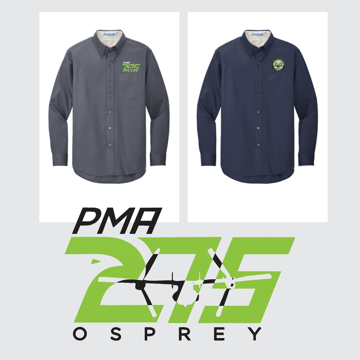 PMA 275 Long Sleeve Dress Shirt (Unisex) [S608]