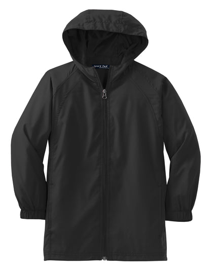 Sport-Tek Youth Hooded Raglan Jacket. YST73