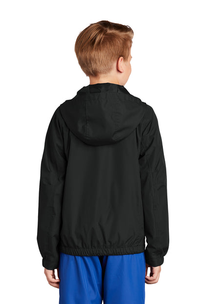 Sport-Tek Youth Hooded Raglan Jacket. YST73