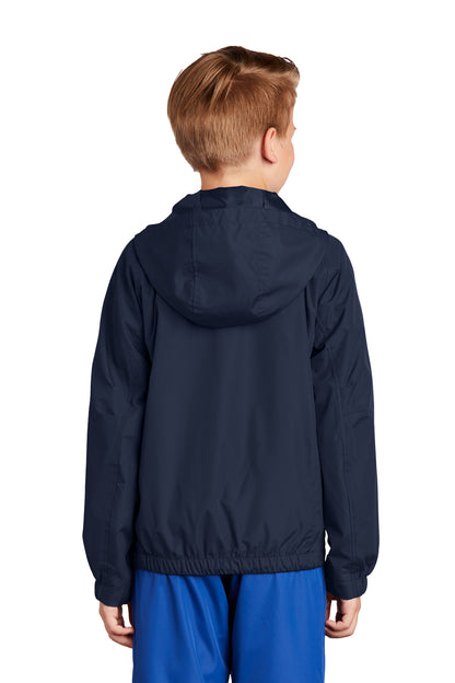 Sport-Tek Youth Hooded Raglan Jacket. YST73